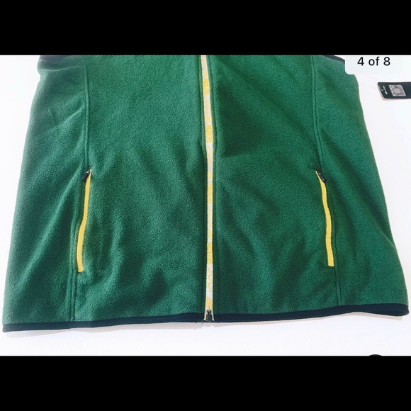 Green Bay Packers NFL Full-Zip Fleece Vest - Picture 4 of 7